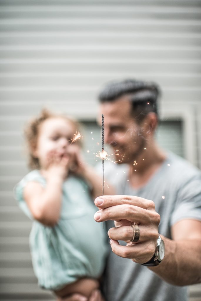father and kid